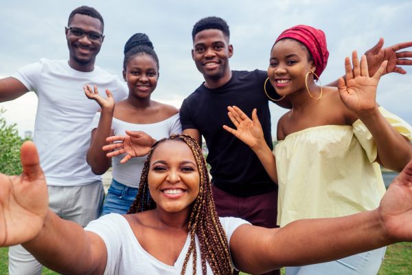 A group of happy youth members