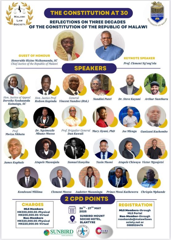 Advancing Constitutional Dialogue: CHeRA Joins Malawi’s Constitution Review ConferenceHello world!